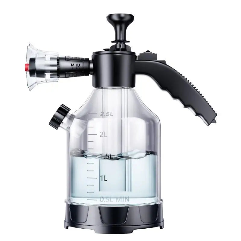 Hand Pump Foam Sprayer with 3 Types of Nozzle Hand Pneumatic Foam Cannon Snow Foam Car Wash Spray Bottle Car Window Cleaning Oasis Select White