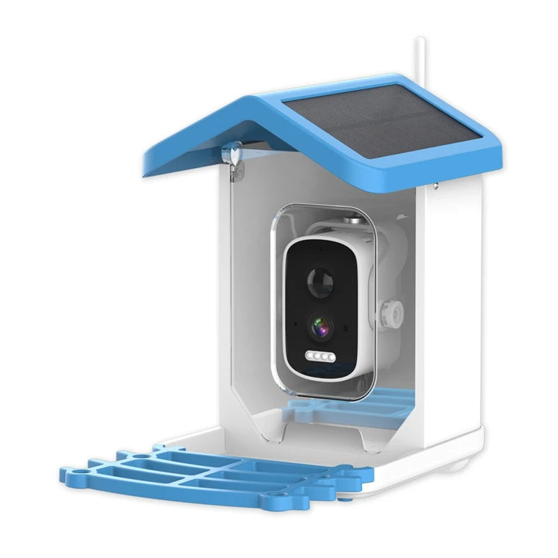 WISH Smart Bird Feeder 5MP HD AI Bird Recognition Solar Feeder Low Power Bird Feeder Oasis Select