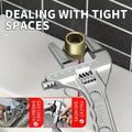 Black 16-68mm Adjustable Bathroom Wrench - Space-Saving And Multi-Functional Oasis Select Silver
