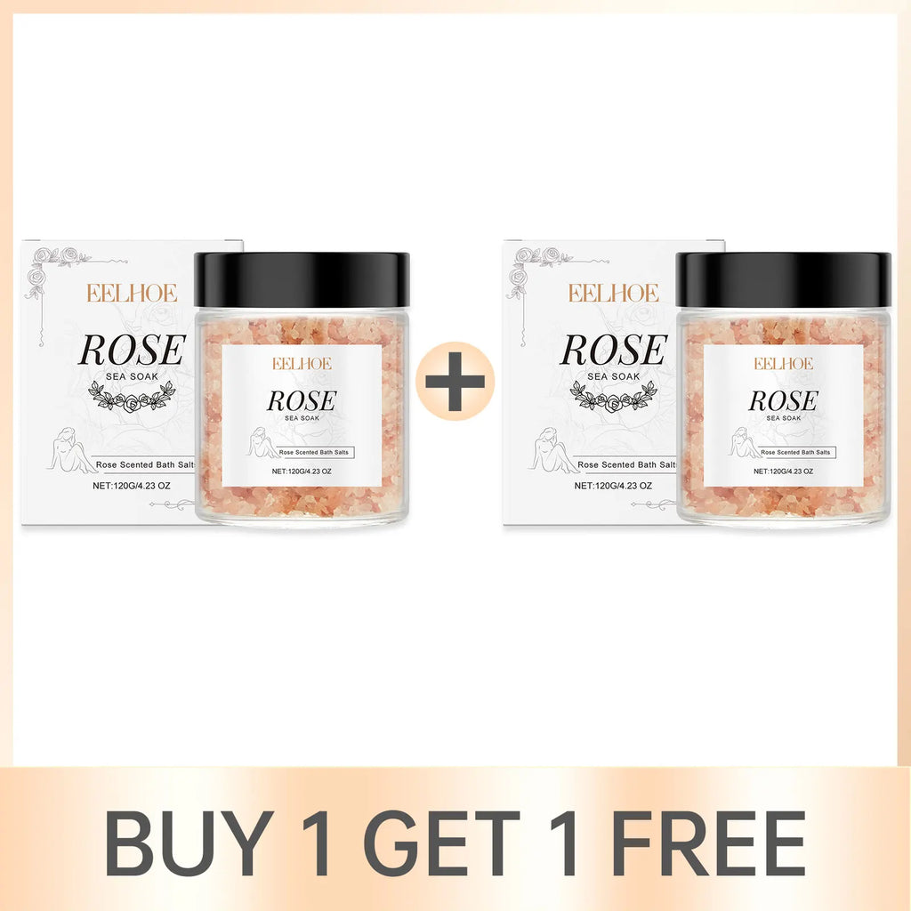 EELHOE Rose Bath Salts – Exfoliating, Pore-Minimizing, Stress Relief Rose Bath Salts Oasis Select Buy 1 Get 1 Free