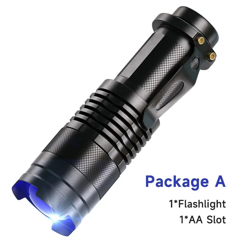 UV LED Flashlight Portable Blacklight 395nm Wavelength Violet Light Pet Urine Scorpion Feminine Hygiene Detector Torch Oasis Select SK68 UV flashlight