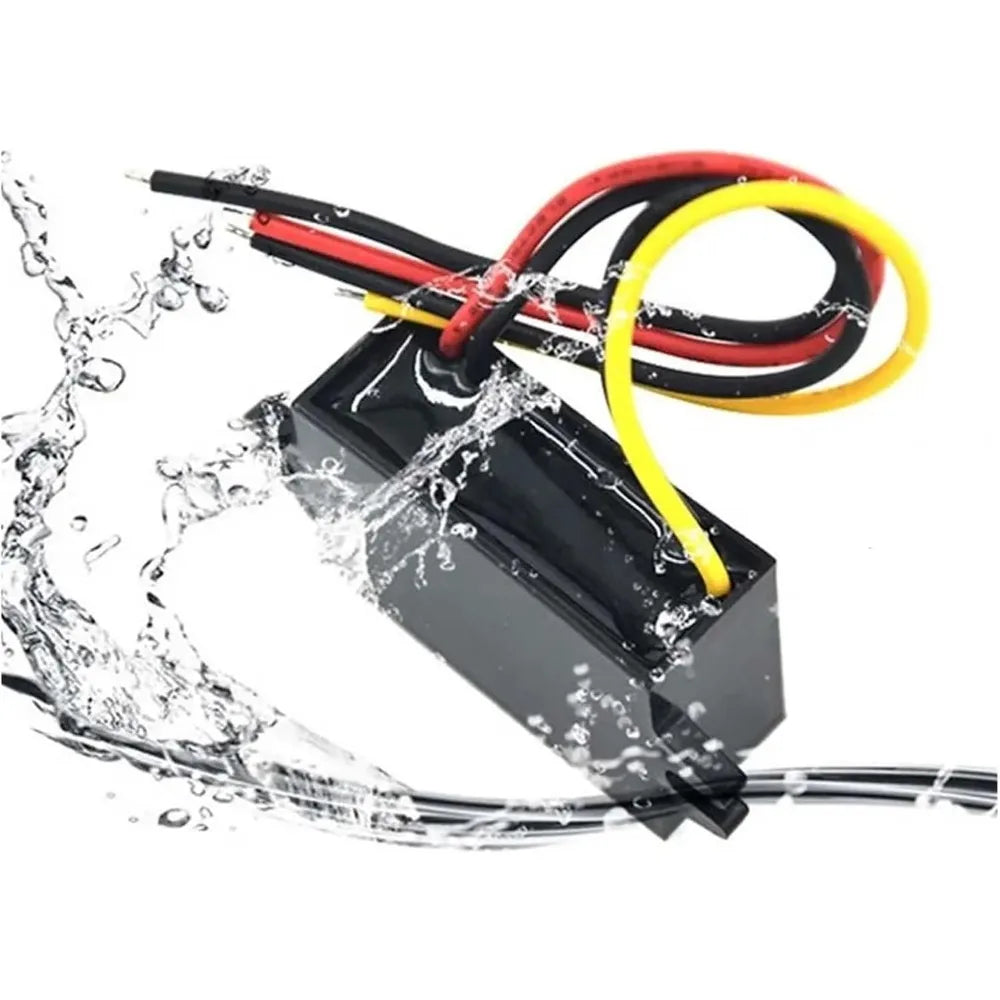 DC/DC 12V 24V To 5V 3A Buck Converter Charger Car DC Step Down Voltage Regulator Waterproof For Car Lighting (to 5V USB Install) Oasis Select
