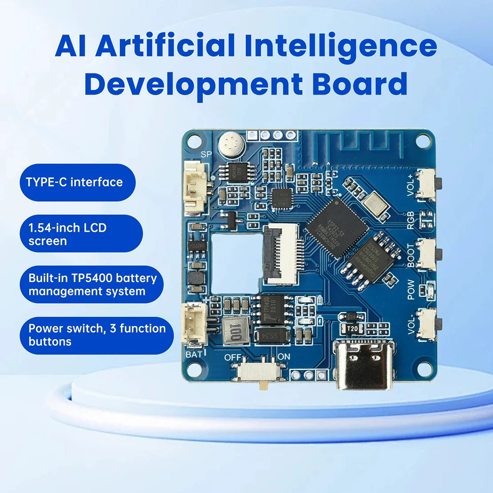 ESP32-AI WIFI Voice Chat Module Intelligent Voice Assistant Supports Xiaozhi AI/Deepseek/Qwen Models Type-C Interface Oasis Select