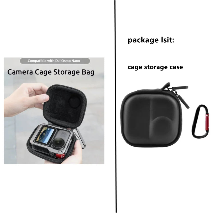 DJI Osmo Nano Aluminum Cage | Cold Shoe & Quick Release
