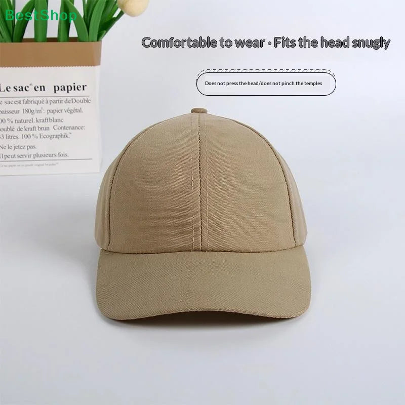 Solid Color Baseball Cap Sun Hat for Women – All Seasons
