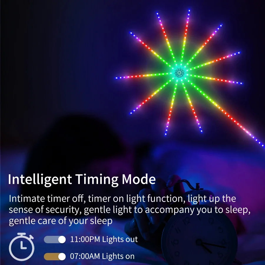 RGB Firework LED Strip Lights – Bluetooth App & Music Sync LED Strip Lights Oasis Select