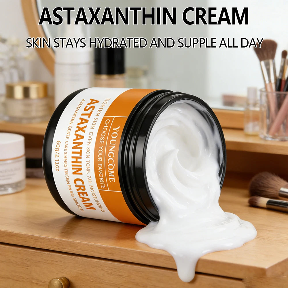 YOUNGCOME Astaxanthin Face Cream – Hydration & Smooth Skin Facial Moisturizer Cream Oasis Select