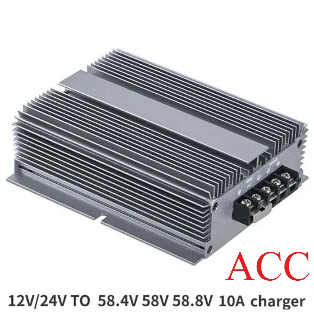 12V/24V to 58V 10A Charger DC Step Up 48V Lithium Iron Phosphate Battery for Ship RV CE for LiFePO4 Li Ion Lipo Battery Oasis Select