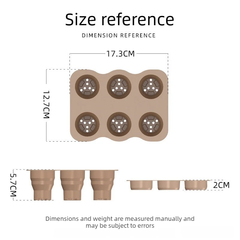 Large Decorative Plant Pots Creative Silicone Nursery Trays Mini Pots for Succulents Pothos Green Plants Home Garden Seedlings Oasis Select