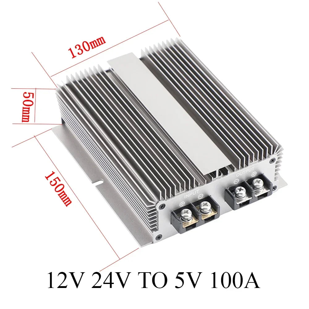 12V 24V to 5V 3A-100A Regulator Power Supply Buck Voltage Reducer Voltage Converter DC Converter Car LED Step Down Reducer Oasis Select 12V 24V TO 5V 100A