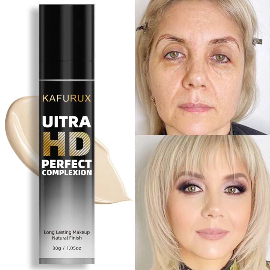 KAFURUX 8-Shade Full Coverage Matte Liquid Foundation 30g