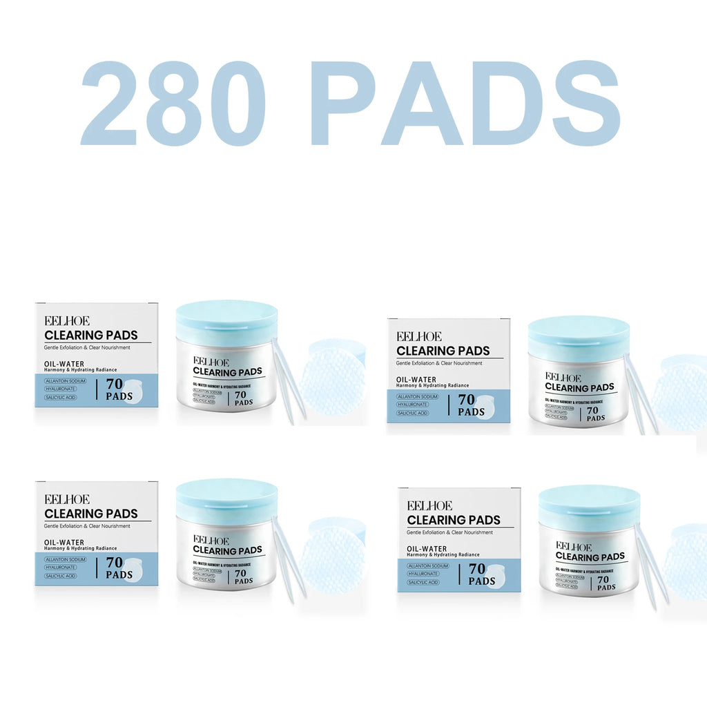 70/140/210/280 Pads Clearing Pads Salicylic Acid Gentle Exfoliating Hydrating Toner Pads Deep Moisturizing Smooth Skin Texture Oasis Select 280 Pads