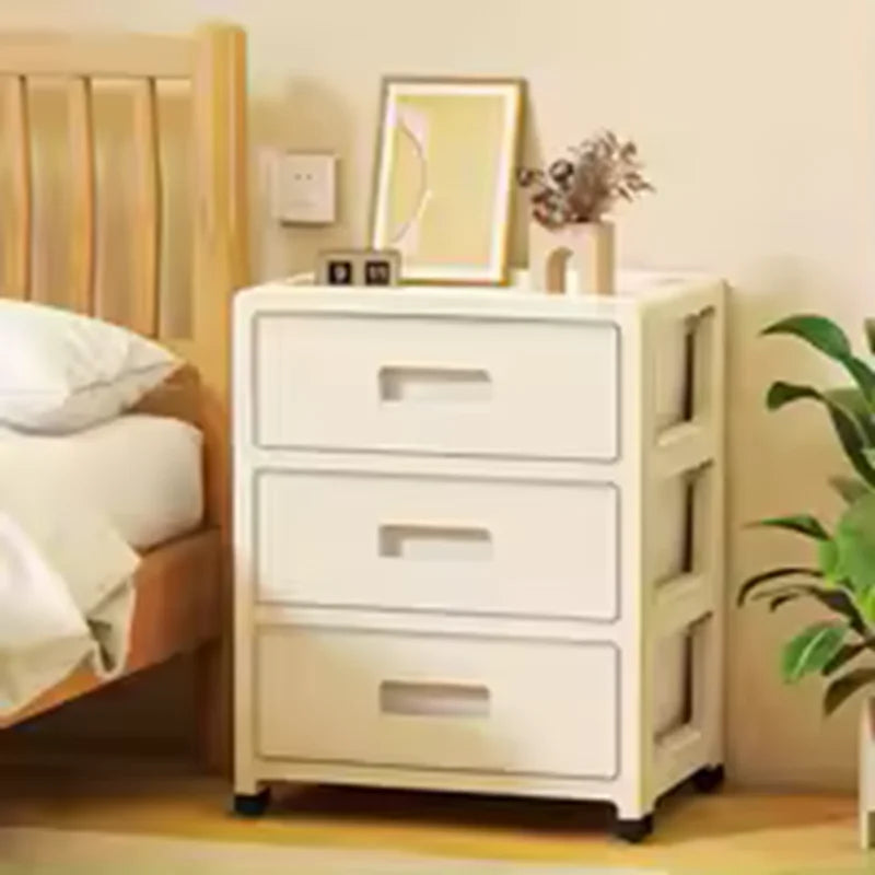 Large Capacity Storage Cabinet with Rolling Wheels,3-6 Tier, for LivingRoom/Bedroom/StudyOrganization,Cream Color Oasis Select