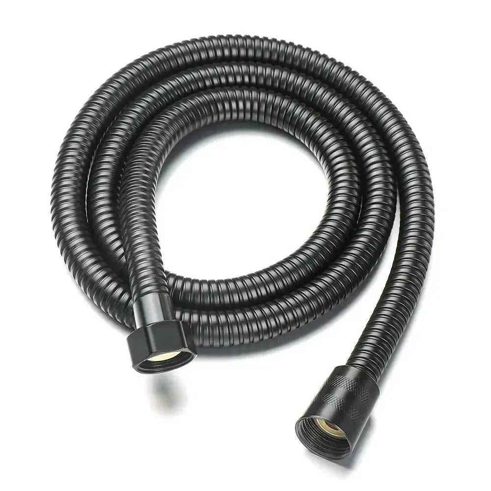1/15/2m GI/2 High Pressure PVC Handheld Shower Hose Universal Interface Flexible Anti Winding Bathroom Accessories Oasis Select Black 1.2m
