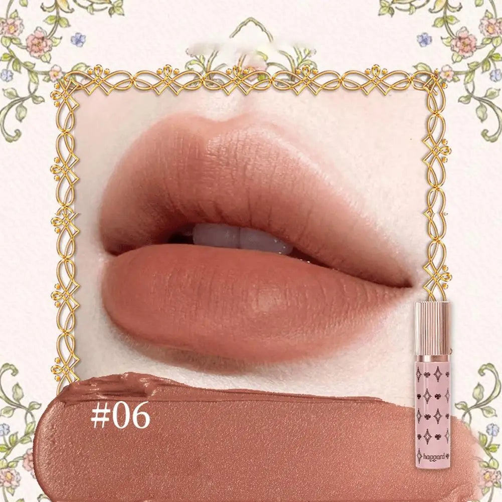 haggard Emo Monster Series Lip Powder Cream Non-Stick Cup Ultra High Color Matte Nude Soft Shimmer Lipstick Makeup Cosmetics Oasis Select 06