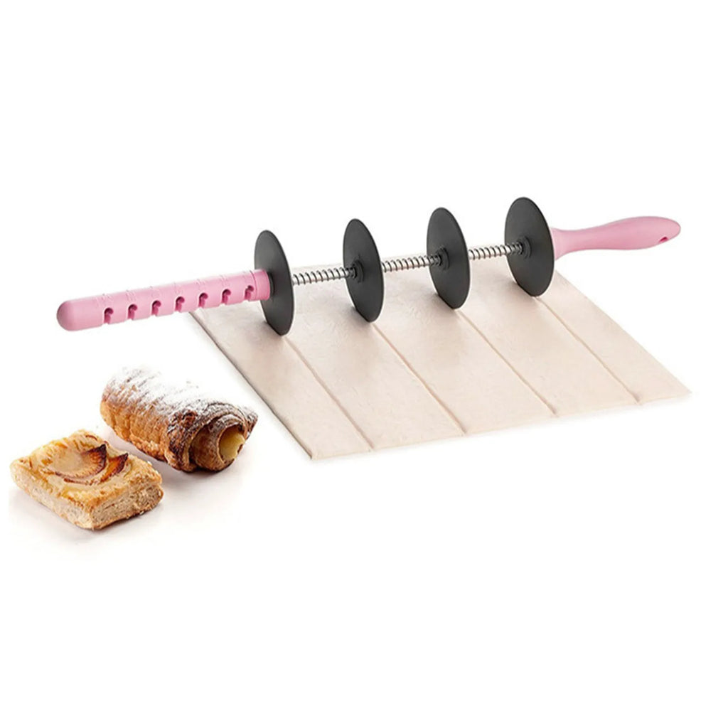 Adjustable Roll ing Pin Slicer Set Cutting Tools Cake Decorating Tools for Kitchen Multi-Function Bread Slicer Croissant Cut Oasis Select