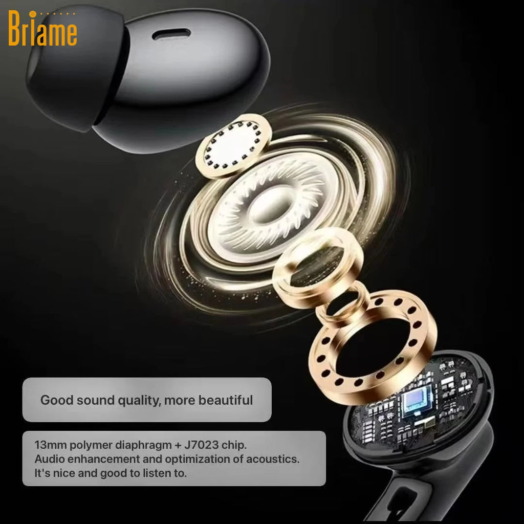 Briame Flip-Style Bluetooth Earphones Wireless Headphones with Microphone for Sports Running Earbuds with Mic In-Ear Headset Oasis Select