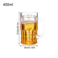 Fake Beer Mug Prank Cup – 450ml Transparent Double-Layer
