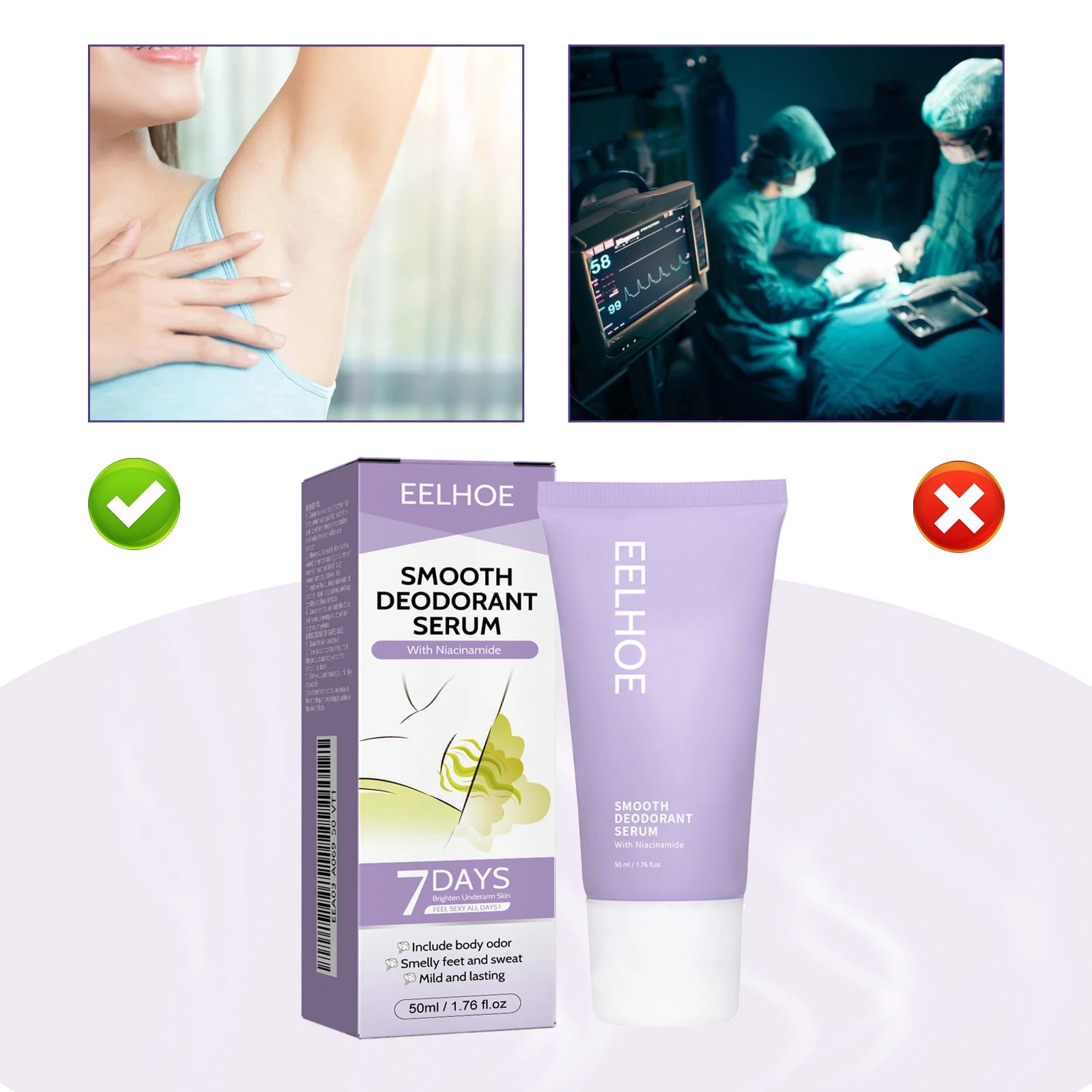 Underarm Care Cream – Odor Control, Moisturizing & Refreshing
