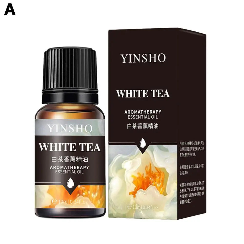 2025 NEW 10ml Essential Oils For Aroma Diffuser AirHumidifier Home Water-soluble Lavender Car Air Fresheners Perfume Refill Oasis Select White tea