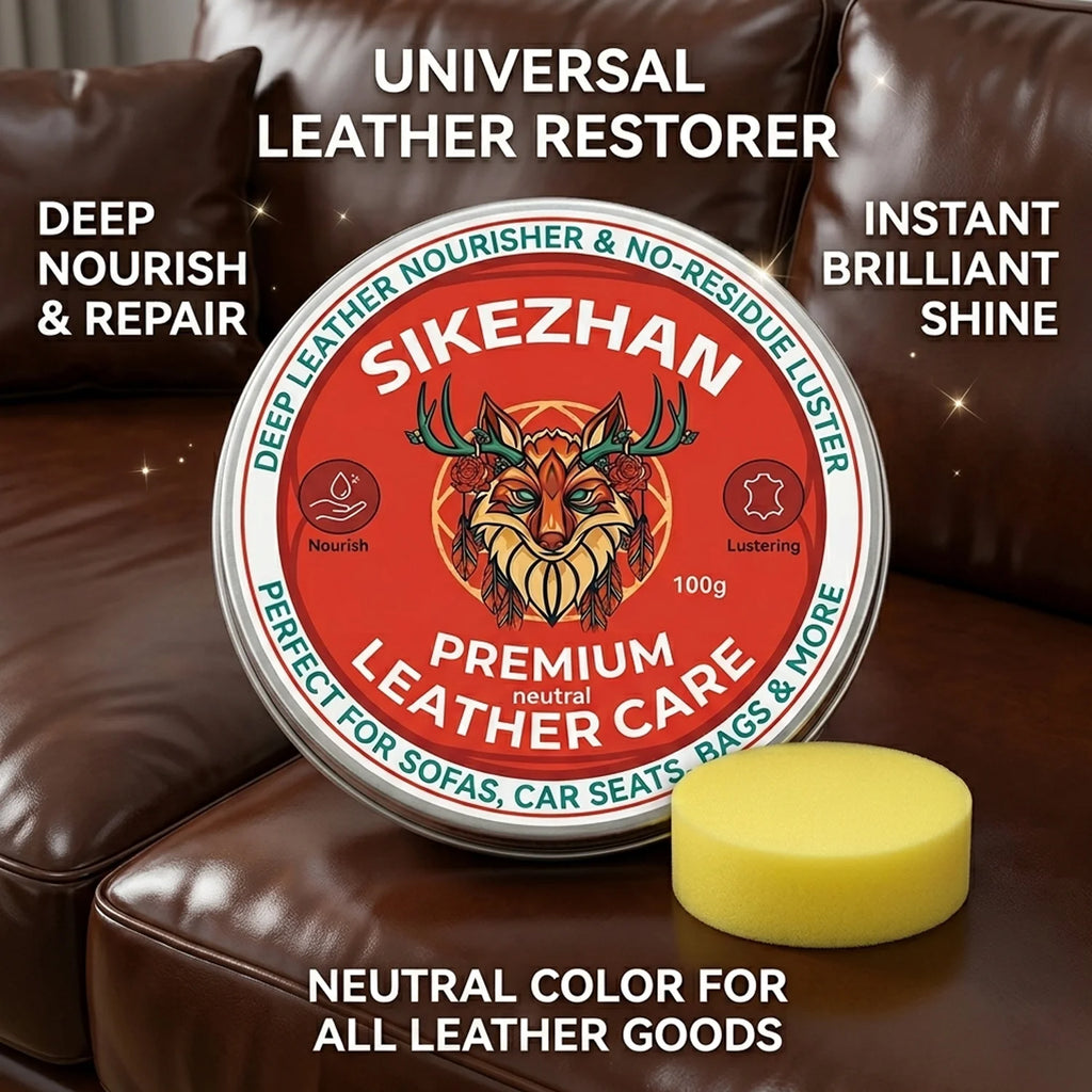 Professional Leather Conditioner & Cleaner Cream: Restores Shine, Prevents Cracks for Car Seats, Sofas, Bags, Jackets, and Shoes Oasis Select