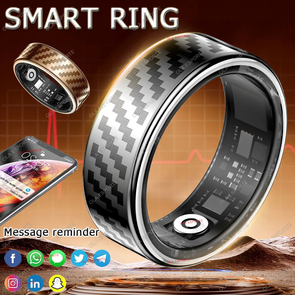 Ola Esporte Smart Ring – Heart Rate, SpO₂ & Call Alert 5ATM