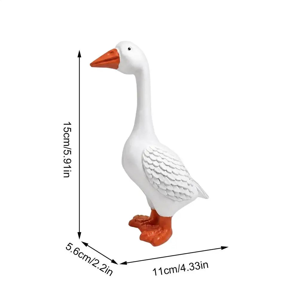 Porch Goose Statue 1PC Resin statue Goose Decor for Porch Outdoor Garden Yard Lawn Patio Entryway Farmhouse Home Decor Oasis Select 01