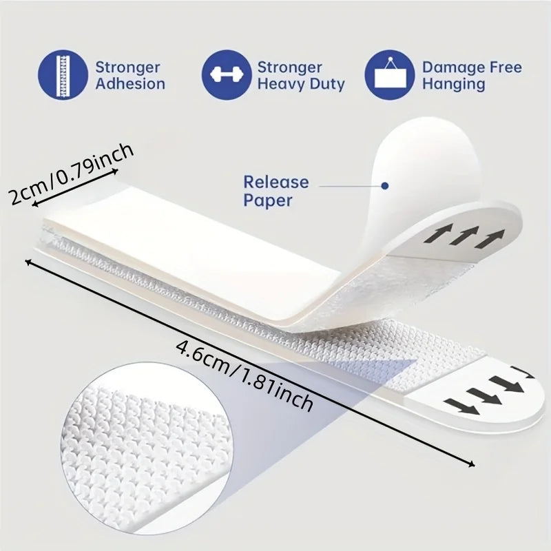 12/68pcs Heavy Duty No Damage Picture Hanging Strips,Removable Adhesive Hook for Wall,Tool-Free No Nails,Renters Home Decoration Oasis Select