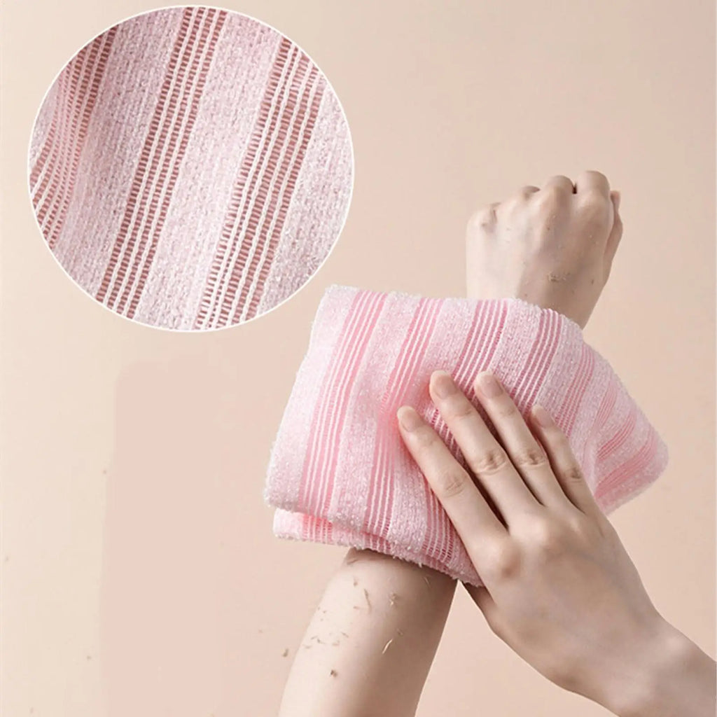 Exfoliating Body Scrubber Back Scrubber for Shower Bath body Scrub Wash Cloth Exfoliating Washcloth Towel Body Cleaning Tool Oasis Select