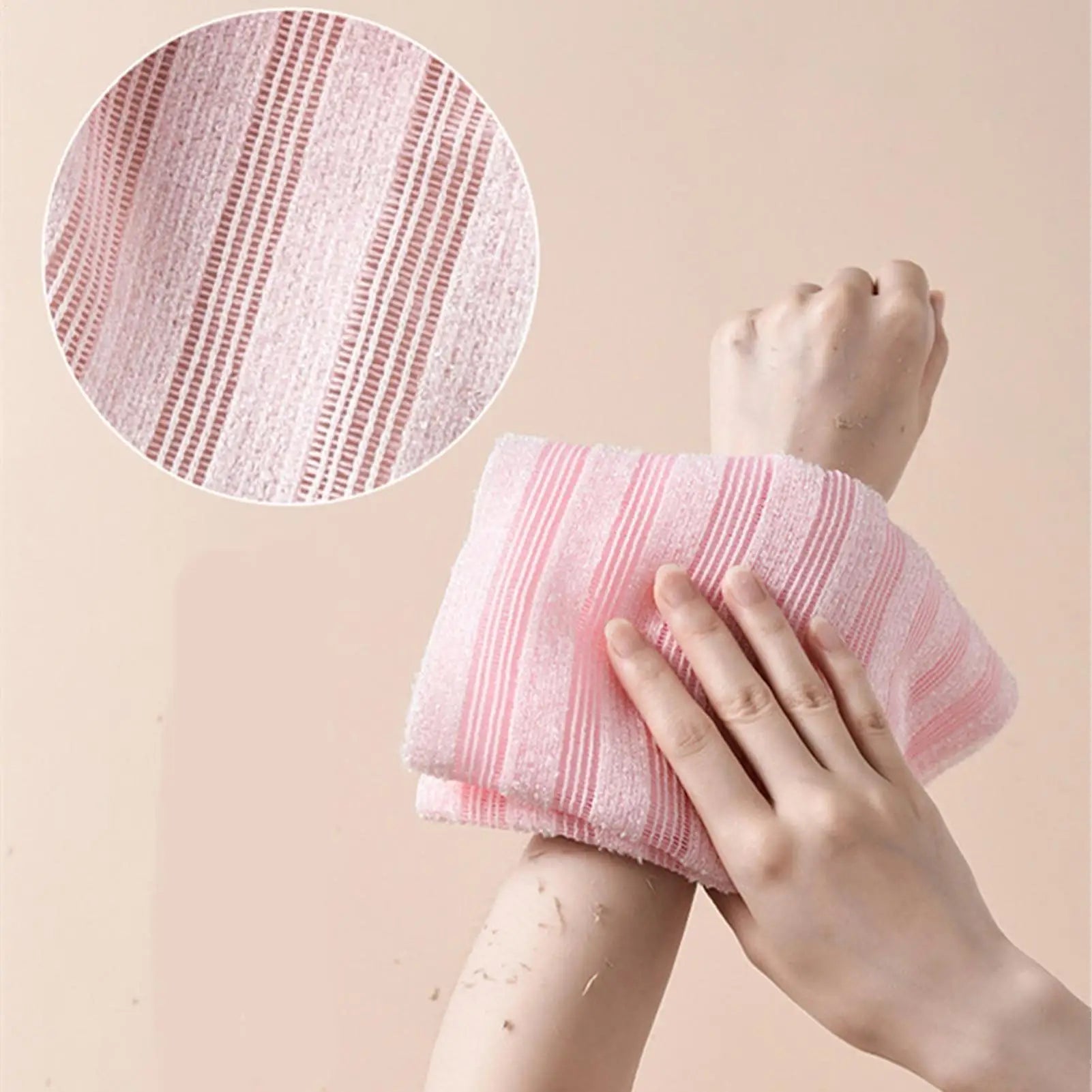Exfoliating Body Scrubber Back Scrubber for Shower Bath body Scrub Wash Cloth Exfoliating Washcloth Towel Body Cleaning Tool Oasis Select