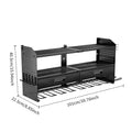 Heavy Duty Power Tool Storage Rack Hole Board Display Storage Rack Garage Wall Mounted Tool Rack with Drawer Oasis Select black