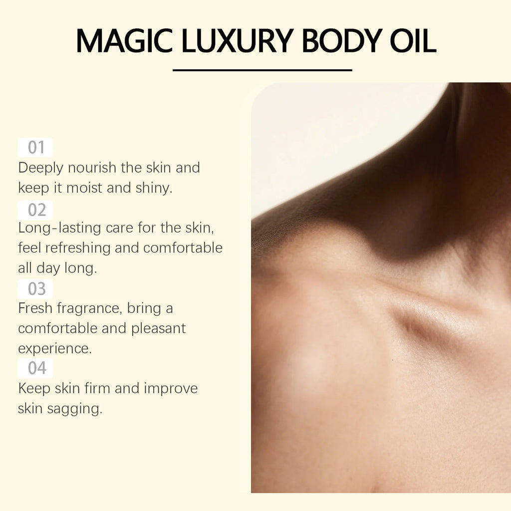 Bouncy Body Oil Moisturizing Anti Cellulite Firming Fade Fine Line Improve Sagging Body Refreshing Hydrate Firming Body Oil Oasis Select