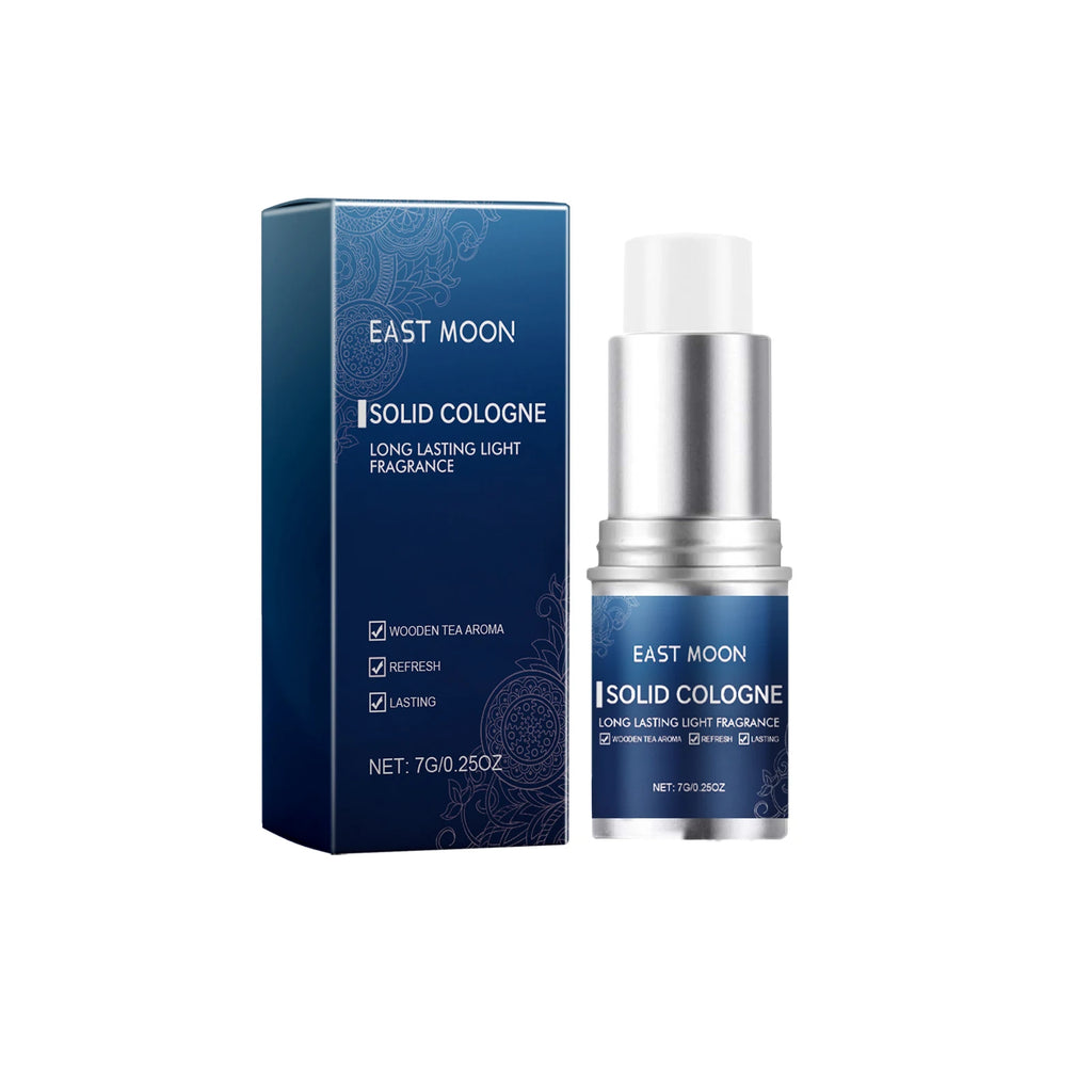 East Moon Men Sandalwood Solid Fragrance Balm | Long-Lasting Scent Solid Fragrance Balm Oasis Select Cologne 7g boxed