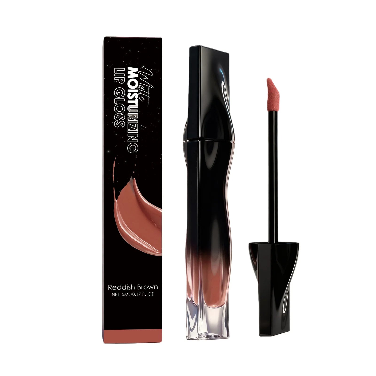 Premium Matte Lip Balm Smooth Matte Finish Reduce Dry Lines Lasting Pigment Natural Look Lightweight Moisturize 6-Color Lipstick Oasis Select Reddish Brown