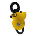 8KN Rotating Pulley with Lockable One-Way Brake 360 Swivel Directional Pulley for Rock Climbing Caving Rescue High Altitude Work Oasis Select Gold