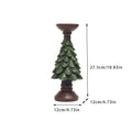 Christmas Tree Candlestick Home Restaurant Counter Desktop Christmas Atmosphere Christmas Decoration Candle Display Oasis Select WHITE 1Pc