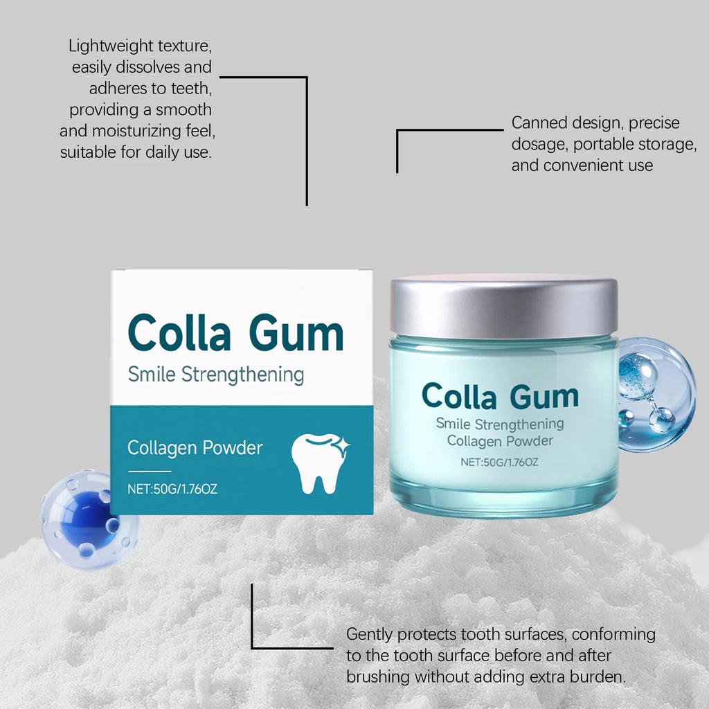 Collagen Tooth Powder – Whitening & Stain Removal 50g Tooth Whitening Powder Oasis Select