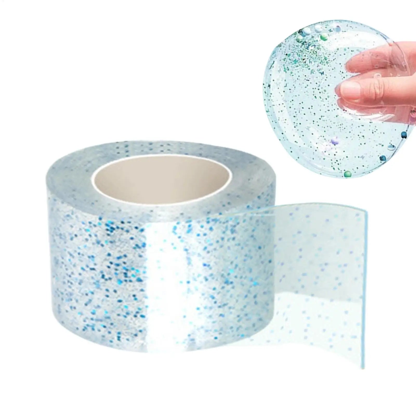 Adhesive Blowable Bubble Tapes Diy Craft Making Pinch Bubbles Colorful Glitter Double-Sided High Sticky Nano Bubble Tape Oasis Select