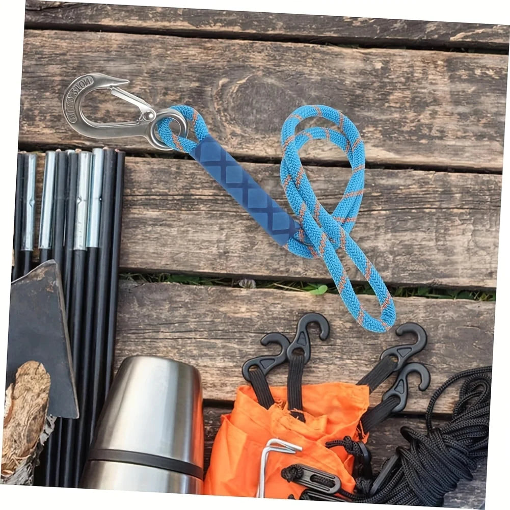 Heavy Duty Nylon Sling with Metal Hook - Wear-resistant - Suitable for Outdoor Hammocks, Tree Swings, and Patio Chairs Oasis Select