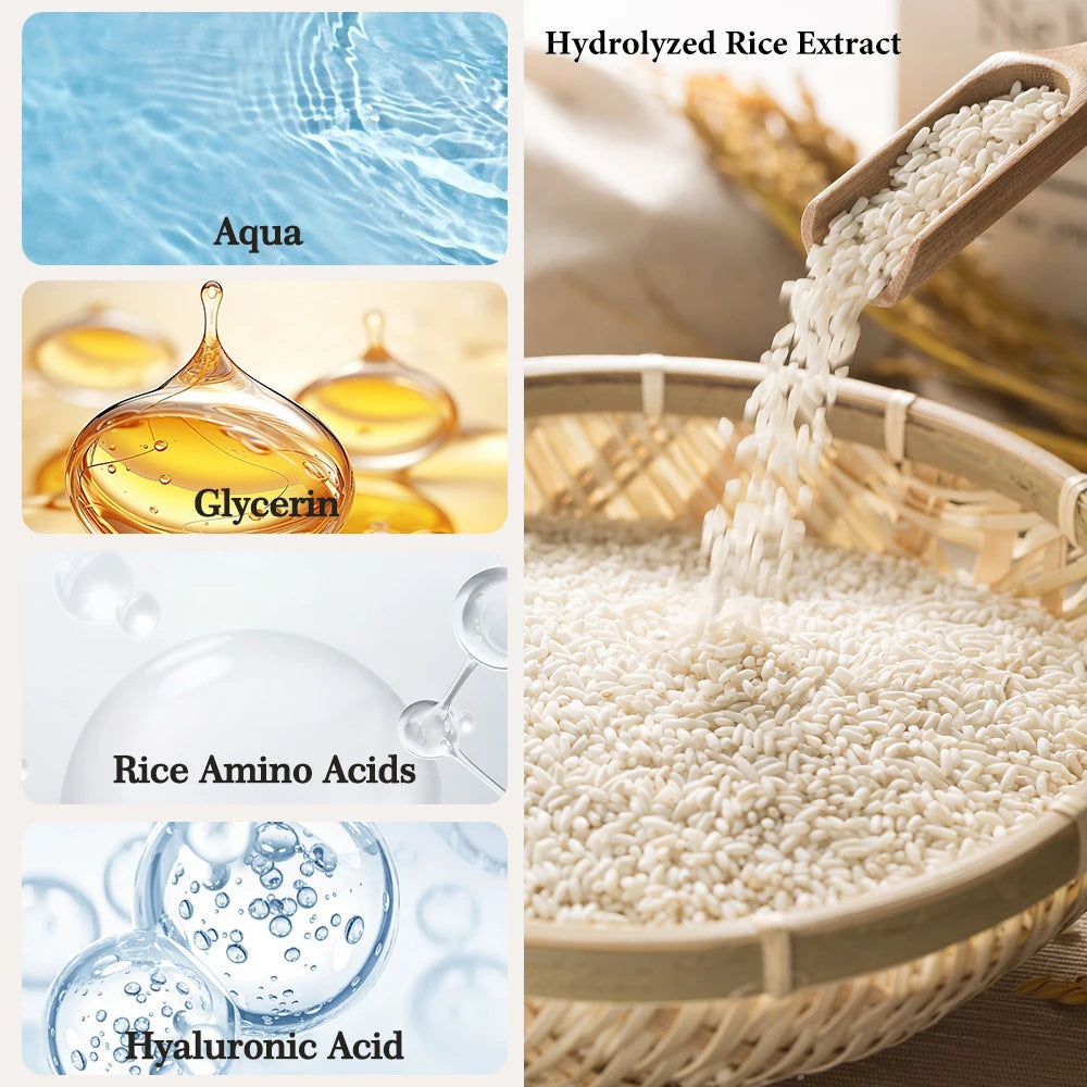 SUYARUN Rice Essence Serum – Hyaluronic Acid & Glycerin Facial Serum Oasis Select