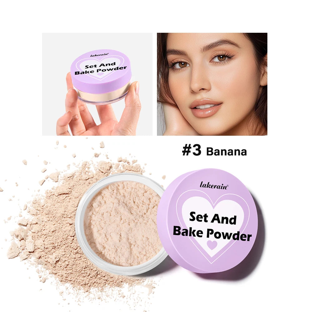 Lakerain Loose Setting Powder – Matte Oil Control, All Skin