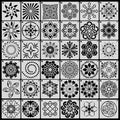 36 Pcs Mandala Painting Stencils Set, Perfect for DIY Art Projects Wood Wall Floor Fabric Furniture Tile Christmas Gift Reusable Oasis Select 36 Mandala Templates