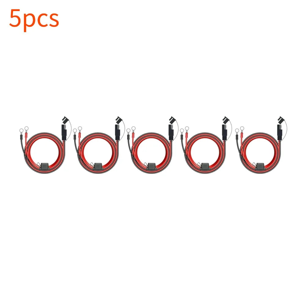 Charger Cable For Motorcycle Battery Terminal To SAE Quick Extension Cable With 10A Fuse O Connector Battery Charger Adapter Oasis Select 5pcs