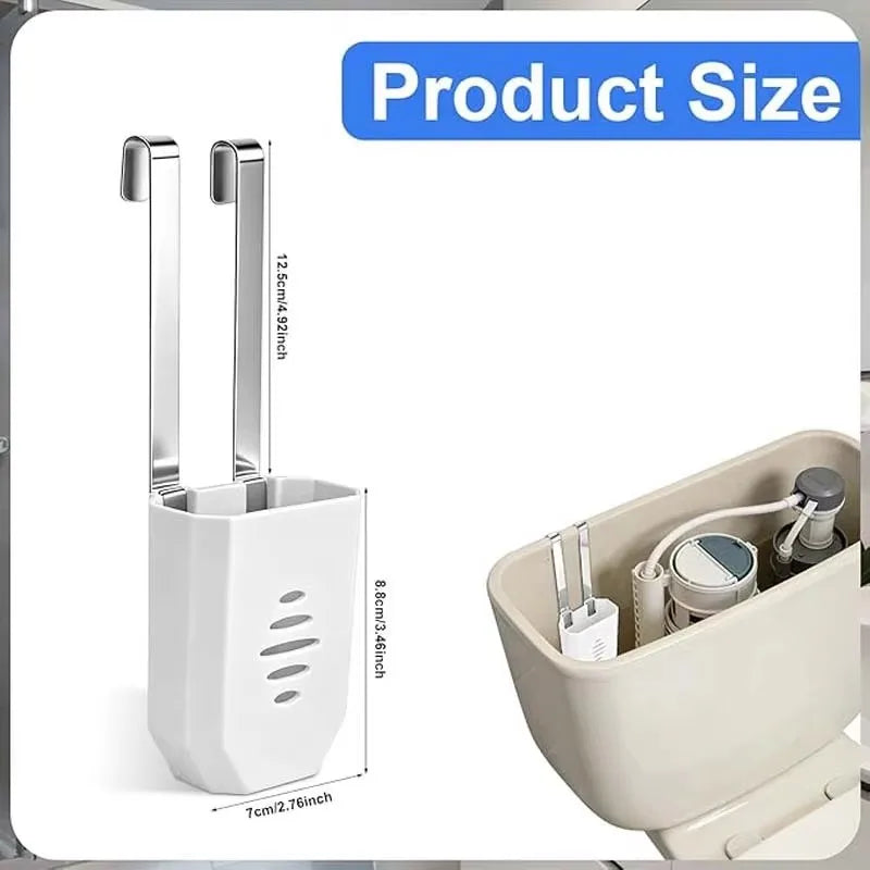 Toilet Solid Dispenser Tank Replacement Part | Plastic, Glam Style, Contemporary Style, No Electricity Needed, Convenient a Oasis Select White 1