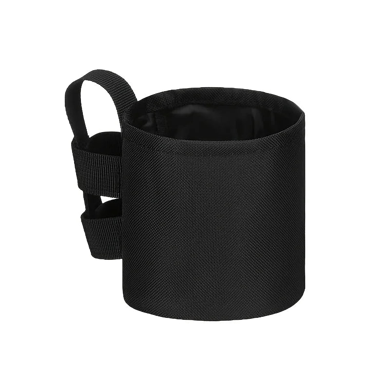 Portable Universal Water Bottle Holder Cup Sleeve for Travel, Outdoor, Beach, Camping,Swimming Pool,and Lounge Chair Use (Black) Oasis Select black