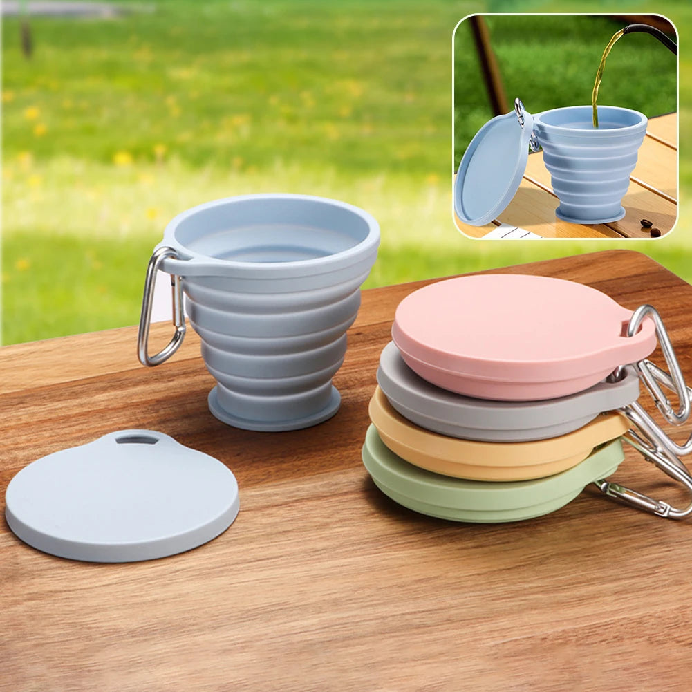BPA-Free Foldable Silicone Water Cup | Collapsible Travel Cup
