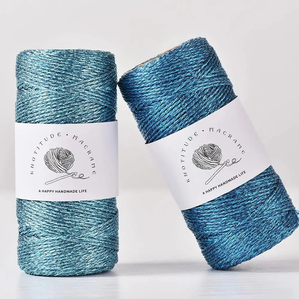 1mm Metallic Yarn Knitting Crochet DIY Handmade Hand-woven Wire 100M Multicolor Gift Wrapping Rope Sewing Accessories Oasis Select