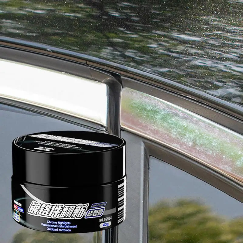 Metal Polish & Cleaner Paste 43g Car Heavy Metal Polish Restorer And Protectant Safe User Friendly Car Chrome Oxidation Remover Oasis Select