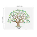 Fingerprint Tree Wedding Graduation Fingerprint Tree Canvas Guest Book DIY Creative Sign-In Book Waterproof for Birthday Wedding Oasis Select Book 42x30x0.2cm