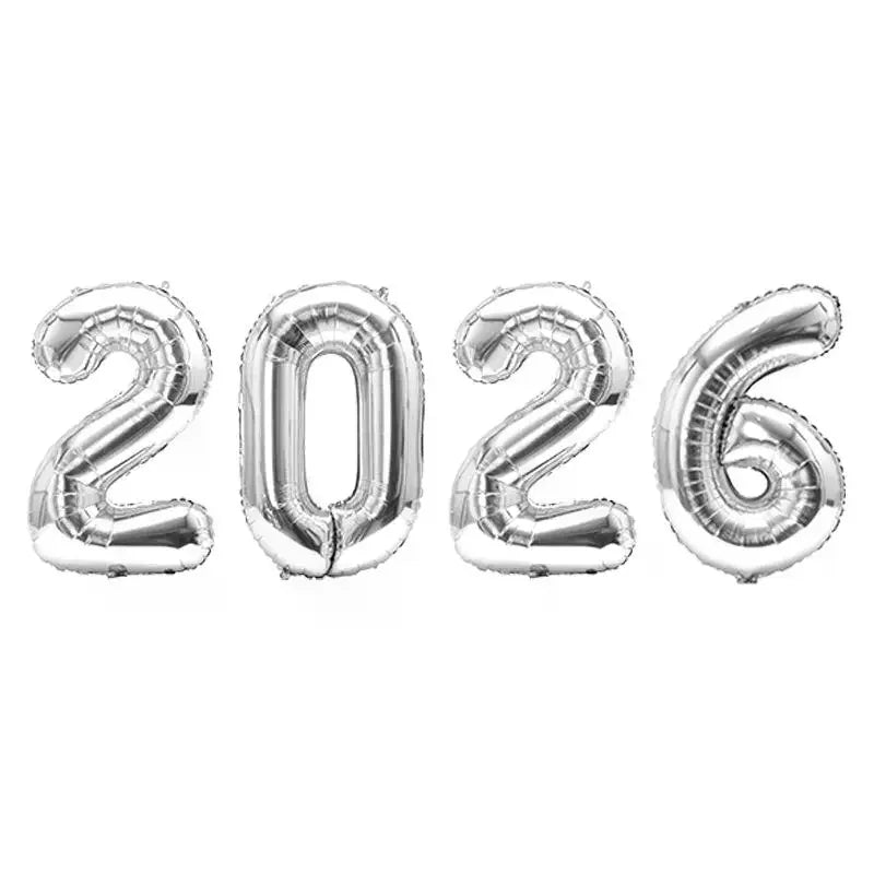 Foil Balloons for New Year's Eve Party Decoration Photo Booth Props Xmas Home Decor 2026 Prop up Your Celebration Oasis Select